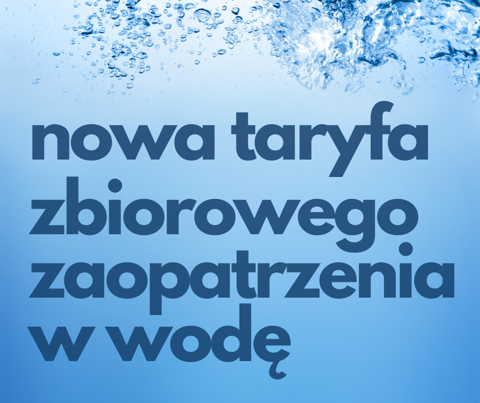 Nowa taryfa za wodę (mat. UM)